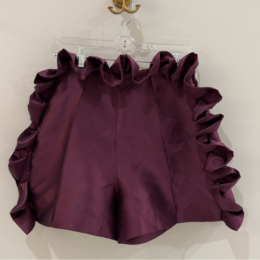Omar Eduso Asake Shorts in Aubergine